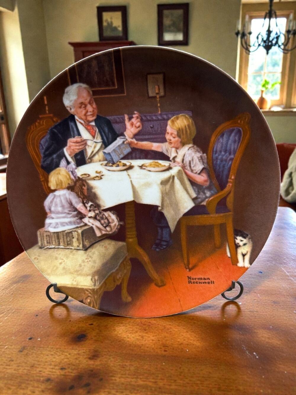 Norman Rockwell The Gourmet Plate Knowles Heritage 1984 LE USA 8.5in